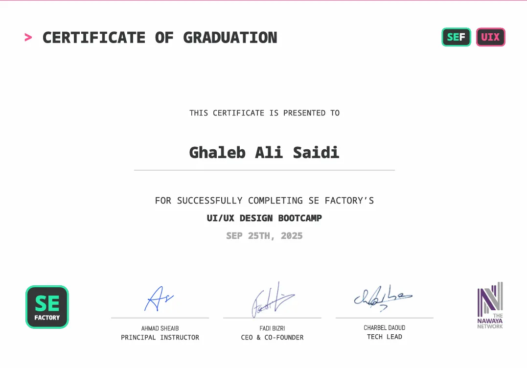 SE Factory UI/UX Design Bootcamp